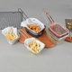 thumbnail image 1 of 2 cestas de Metal para patatas , filtro de cocina, cestas de presentación de alimentos, colador de comida para aros de cebolla, patatas , Macarena Cesta para freír, 1 of 8