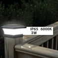 thumbnail image 2 of Faro de columna solar IP65, impermeable, para exteriores, para pared, valla, café, jardín, patio, hogar, público, 2 of 9