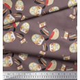 thumbnail image 2 of Soimoi Poly Georgette Fabric Bird & Owl Kids Print Fabric by Yard 42 Inch Wide, 2 of 3