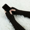 thumbnail image 4 of INSPIRE CHIC Men's Textured Ribbing Hem Design Long Stretch Thick Gloves, 4 of 6