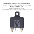 thumbnail image 3 of Starter Solenoid, Car Starter Relay PC Shell 2.4W 120A 12V High Starting Power 4 Pins  For Automobile, 3 of 8