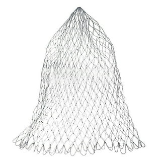 Yeacher Fly Fishing Landing Net Wooden Handle Frame Catch and Release Net  Portable Lightweight Rubber Fishing Net