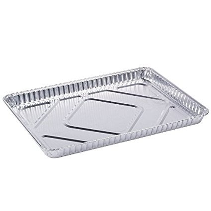 HFA 2063, Half-Size Aluminum Foil Baking Sheet Cake Pans, Take Out Baking Disposable Foil Containers (Best Way To Take Coke)