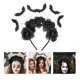 thumbnail image 3 of Halloween Black Rose Flower Headdress Headpiece Cosplay Party Havebanda, 3 of 6