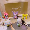 thumbnail image 3 of Sanrio-Llavero colgante de dibujos animados Kuromi My Melody, llavero, figuras de acción de Anime, modelo de colección, juguetes para niños, regalos de joyería, 3 of 4