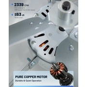Tlm 1220 Cfm مروحة علية جبل جابل مع ترموستات قابل للتعديل
