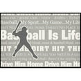 thumbnail image 1 of Carolines Treasures SB3078JMAT Baseball is Life Indoor or Outdoor Mat, 1 of 4