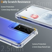 Xpression Phone Case For Cricket Debut S2, AT&T Calypso 4 Full-Body Clear Dual Layer Hybrid Case Slim, Drop-Proof TPU Hard PC, Durable Corner Front Bumper Protector Cover, Transparent