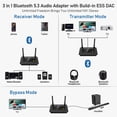 thumbnail image 2 of 1Mii B03Pro Long Range Bluetooth 5.0 Transmitter Receiver for TV, 2 of 7