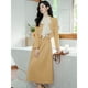 thumbnail image 2 of Traje de dos piezas de primavera y otoño para mujer, nueva ropa elegante de estilo socialité, abrigo de color amarillo crema de alta calidad, falda, 2 of 5