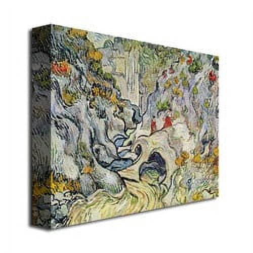 Trademark Fine Art "The Ravine of the Peyroulets" Canvas Art by Vincent van Gogh