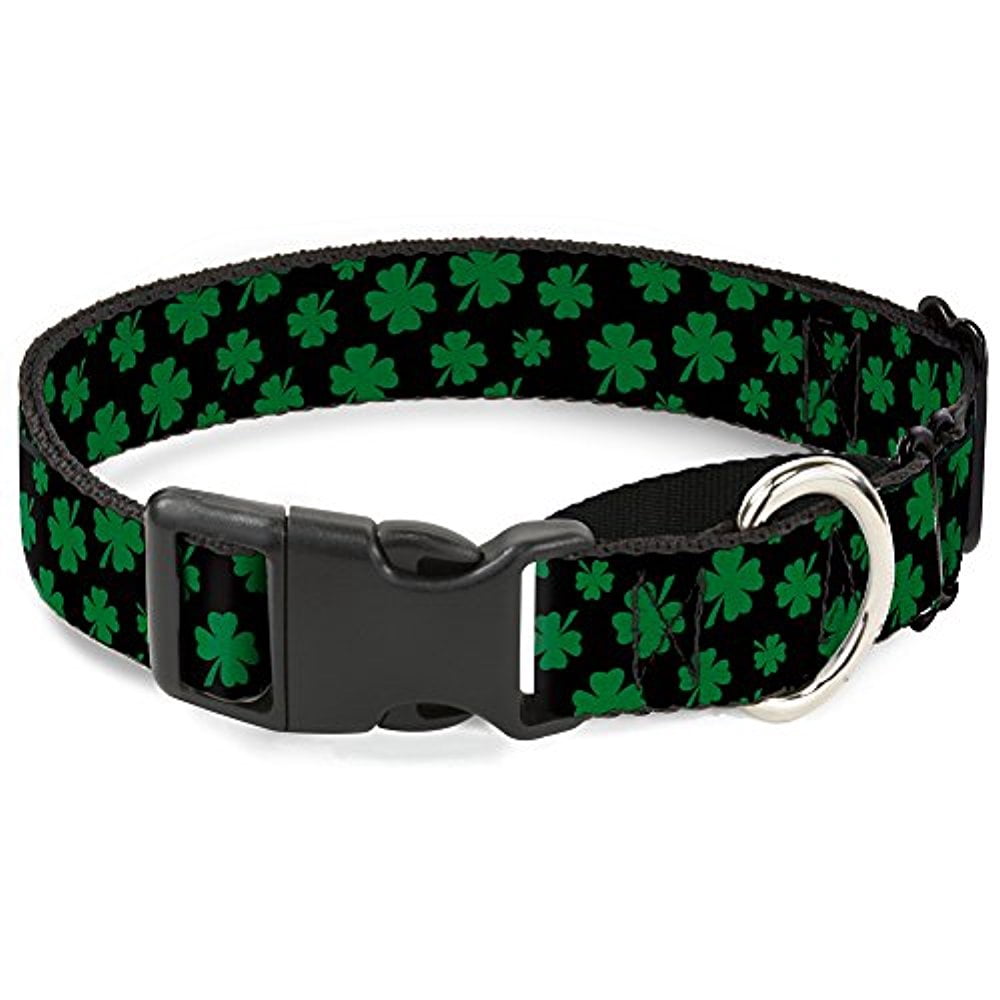 Buckle-Down "St. Pat's Clovers Scattered" Martingale Dog Collar