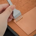 thumbnail image 4 of TSV 4pcs DIY Leather Punch Tools, 6mm Stainless Steel Leather Carving Punch Craft Set for Sewing, 4 of 5