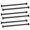 Black, variant on Barcaloo 30 Inch Outdoor Monkey Bars for Backyard - Set of 6, Green Metal Outdoor/Indoor Monkey Bars for Kids - Playground Ladder, Climbing or Swing Set - Kit Includes Mounting Plates & Hardware