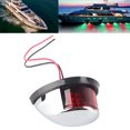 thumbnail image 3 of Lámpara de señal de navegación marina carcasa de acero inoxidable LED de 8W luces rojas y verdes luz de navegación para barcos de 12V para yates para lanchas rápidas ANGGREK Otros, 3 of 8