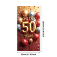 thumbnail image 2 of LUUFILx Golden 50th Anniversary Balloon Backdrop Banner Party Supplies Birthday Celebration Decorations Photography Props Years Background, 2 of 7