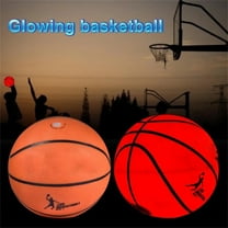 CxhicLuv LED Basketball, Luminous Motion-Activated LED Light Basketball, Red Flashing Lights for Night Play, Christmas Gift for Basketball Lovers, Durable Rubber, Christmas Decorations & Outdoor Fun