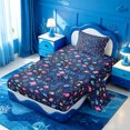 thumbnail image 2 of meiyoeat watercolor Tropical Fish Twin Sheets,Seabed Print Bedding,3-Piece,1 Fitted Sheet and 1 Pillowcase, 2 of 6