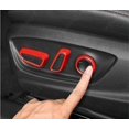 thumbnail image 4 of WEISIPU 6Pcs For Toyota Camry 2018-2023 ​Glossy Red Inner Seat Adjust Knob Cover Trim, 4 of 5