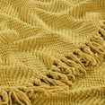 thumbnail image 4 of Home Soft Things Tweed Throw - Lemon Curry - 50" x 60", 4 of 9