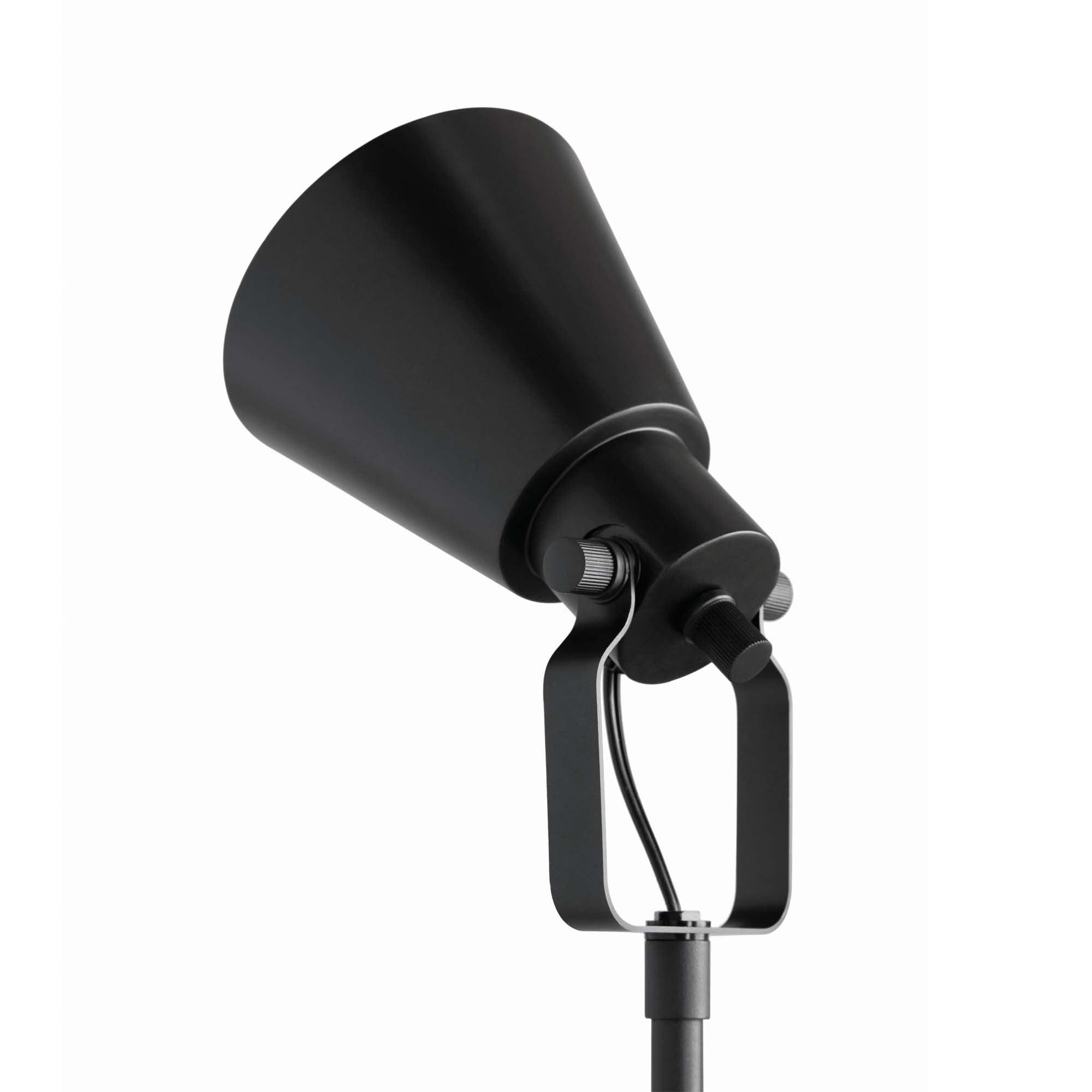 Mainstays Modern Floor Lamp, 64 in, Adjustable Shade, Black Finish, 1-Pack