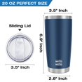 thumbnail image 3 of Vaso de café WETOWETO 600 ml de acero inoxidable con aislamiento al vacío, 3 of 7
