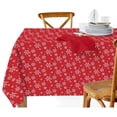 thumbnail image 1 of Cotton Table Cloth (52" X 72") (Snowflakes), 1 of 3