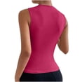 thumbnail image 5 of gbyLJF Sleeveless Top V Neck Top Baseball Tanks for Moms Loose Tank Top for Women Casual Summer Woman Top, 5 of 5