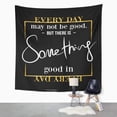 thumbnail image 2 of UFAEZU Tee Slogan Gold for Summer Black Cool Day Draw Wall Art Hanging Tapestry Home Decor for Living Room Bedroom Dorm 60x80 inch, 2 of 2