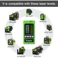 thumbnail image 5 of Huepar Laser Detector for Laser Level Green and Red Beam Receiver for Use with Pulsing Line Lasers, 5 of 8