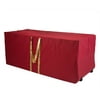 Simplify The Holiday Collection Polyester Holiday Storage Tote with Wheeled Base, Red