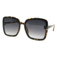 thumbnail image 2 of Womens Square Sunglasses Trendy Fashion Minimal Thin Frame UV 400 Tortoise, 2 of 4