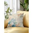 thumbnail image 2 of Outdoor Pillow Waterproof 1 Pack, Beige Beach Coastal Patio Throw Pillows for Couch Bed Sofa with Insert, Summer Nautical Coral Shell Botanical Decorative Travel/Reading/Camping Pillow Set 18x18 Inch, 2 of 8