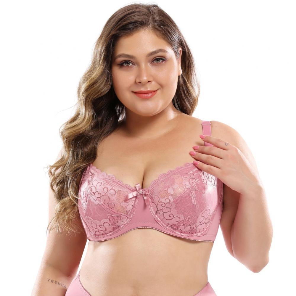 Plus size bra lace lingerie female 32AB-42C small chest gathered
