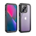 thumbnail image 3 of ELEHOLD for iPhone 14 Pro Waterproof Case, Built-in Screen Protector Support Wireless Charging 360° Full Body Protection 12 FT Military Grade Anti-Drop Shockproof Rugged Case, Black, 3 of 7