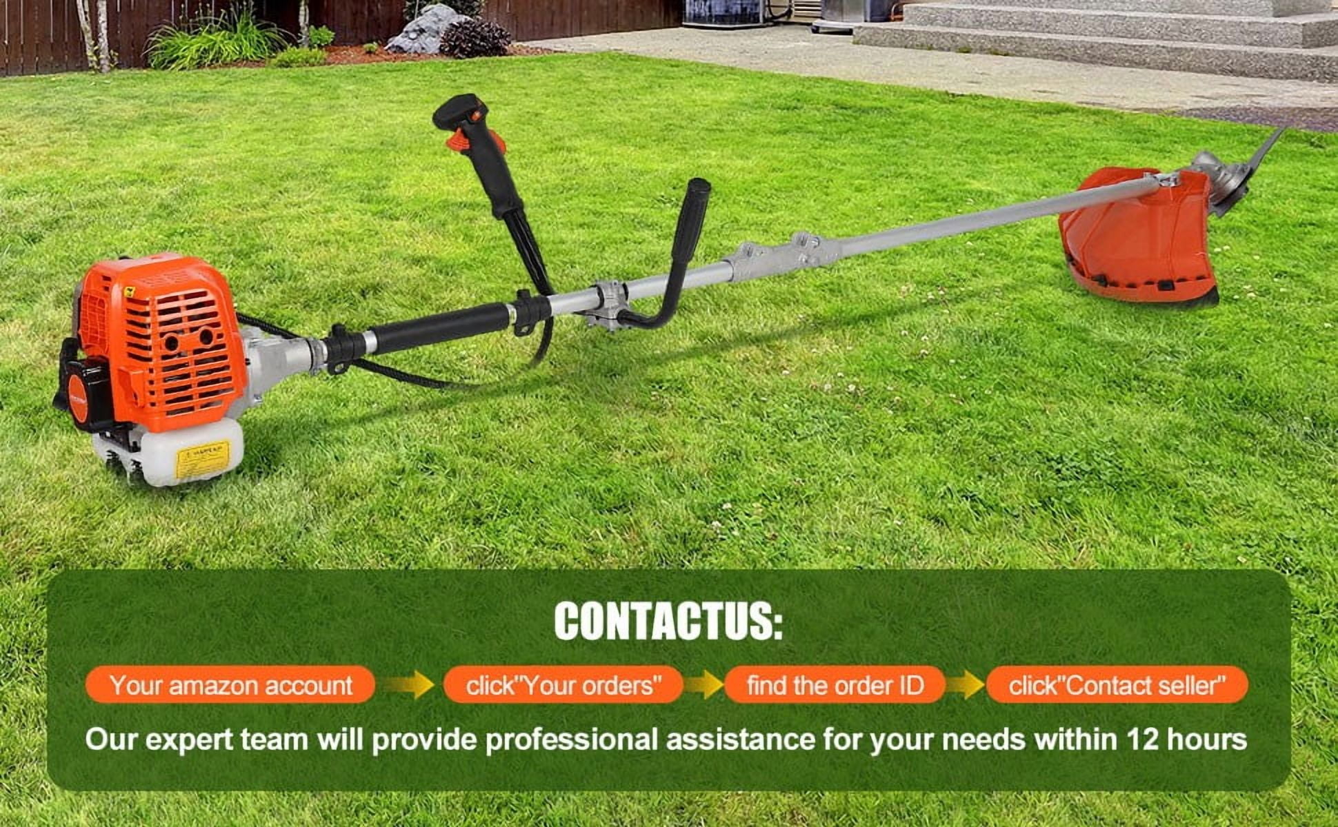 Seipouy 52cc Weed Eater Gas Powered, 2 in 1 Gas String Trimmer, Weed Wacker, Heavy Duty Weed Wacker, Upgraded 2200w/8500rpm Engine Brush Cutter, 3 Days Delivery from USA