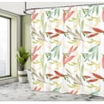 thumbnail image 4 of Ambesonne Colorful Shower Curtain, Abstract Modern Leaves, 69"Wx84"L, Multicolor, 4 of 4