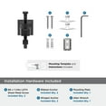 thumbnail image 6 of Amerock Mulholland Matte Black Single Prong Robe Hook, 6 of 9