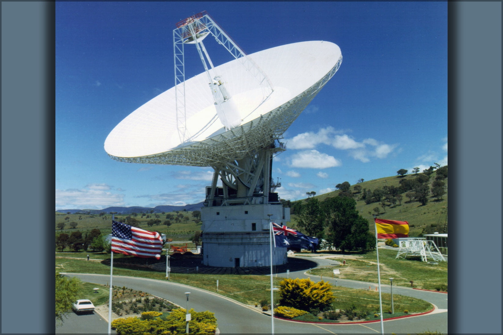 24"x36" Gallery Poster, Canberra Deep Space Communication satellite