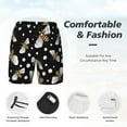 thumbnail image 5 of Haiem Honey Bees at Night Mens Swim Trunks with Compression Liner 2 in 1 Swimming Shorts Stretch Swimwear Quick Dry,Board Shorts-Medium, 5 of 9