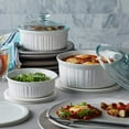 thumbnail image 3 of 8 Piece Round Casserole Dish Set with Lids - French White, 3 of 4