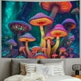 thumbnail image 2 of BCIIG Mushrooms Psychedelic Art Colors Tapestry Wall Hanging Unique Style for Home Wall Decor Art Living Room Bedroom Apartment Farmhouse Dorm 40x30inch, 2 of 6
