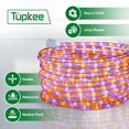 thumbnail image 6 of Tupkee LED Rope Light Orange & Purple - 24 Feet 7.3 m, for Indoor and Outdoor use - 10MM Diameter - 144 LED Long Life Bulbs Halloween Decorative Rope Tube Lights, 6 of 7