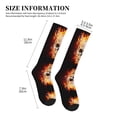 thumbnail image 4 of Sikiie Satanic Skull 1 Pairs Compression Socks for Men and Women 15-20 mmHg Running Support Socks, 4 of 7