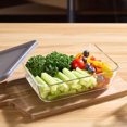 thumbnail image 2 of Mainstays Rectangle Glass Food Storage Container with PE Lid 1.4 L, 2 of 7