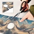 thumbnail image 6 of Yayeee Faucet Mat for Kitchen Sink 14.7" Diatomite Long Splash Guard Pad, Floating Whale, 6 of 7