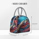 thumbnail image 2 of Disketp Colorful Ocean Sea Turtle Bolsa Térmica para Almuerzo, Lonchera con Abertura Amplia y Gran Capacidad, Organizador Reutilizable para Mujeres, Hombres y Adultos, 2 of 6