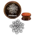 thumbnail image 1 of Printtoo Floral Mandala Pattern Scrap-booking Wooden Rubber Stamp Craft Textile-4 Inch, 1 of 2