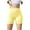 Yellow, variant on Diufon Girls Bike Shorts for Under Dress Soft Cotton High Waisted Shorts Kids Athletic Workout Yoga Shorts