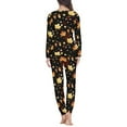 thumbnail image 3 of FKELYI Thanksgiving Maple Leaf Women Pajama Size 4XL Lightweight 2-Piece Ladies Pajamas Hello Fall Comfy Nightwear for Women Pajama Set, 3 of 5
